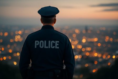 policier-uniforme-ville-lumieres-nuit