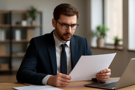 employe-bureau-documents-ordinateur-plantes