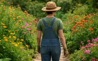 jeune-jardinier-fleurs-plantes-chemin-pierre