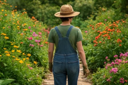 jeune-jardinier-fleurs-plantes-chemin-pierre