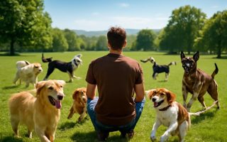 jeune-eleveur-chiens-parc-verdoyant