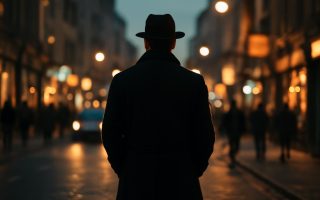 personnage-mantau-chapeau-rue-ville