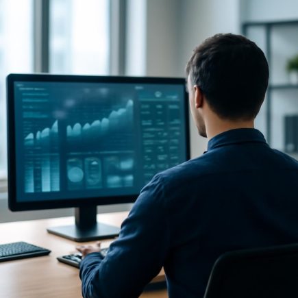 bureau-moderne-personne-tableau-techno