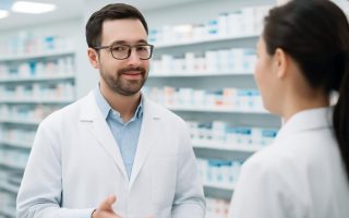 pharmacien-discussion-etageres-medicaments