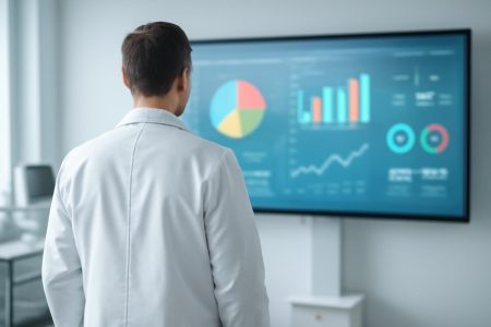 medecin-blouse-tableau-numerique-graphique