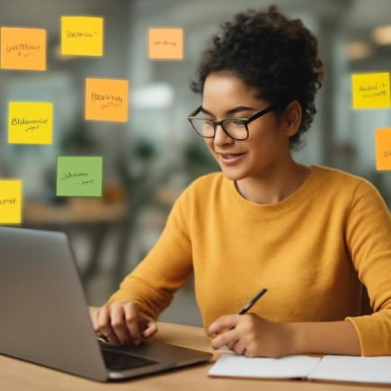 personne-creative-bureau-post-it