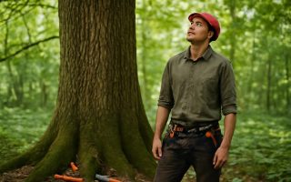 jeune-elagueur-arbre-foret-dense