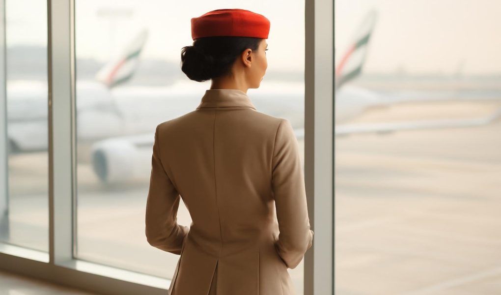 hotesse-emirates-uniforme-terminal-avions