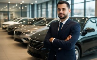 personne-showroom-automobile-voitures-brillantes